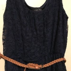 NWOT Navy Blue Lace Dress
